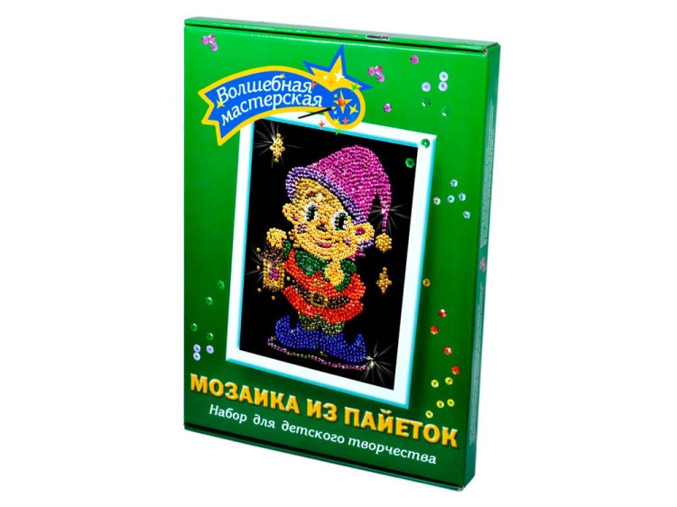 Мозаика из пайеток «Гном» — картинка 2