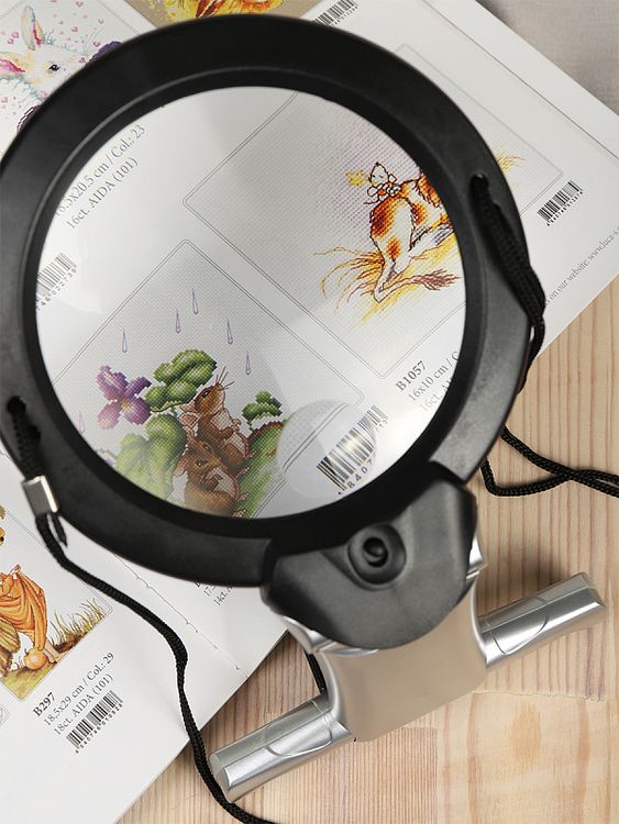 Лупа универсальная с подсветкой, 2Х, 6Х, Maxwell — картинка 8