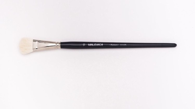 Кисть из козы Nature, плоскоовальная, №18, Малевичъ — картинка 2
