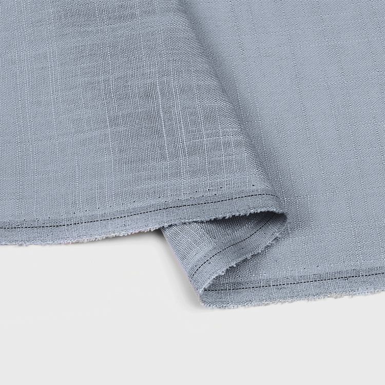 Ткань льняная, 190 г/м², 5 м x 140 см, цвет: пыльно-голубой, TBY — картинка 4