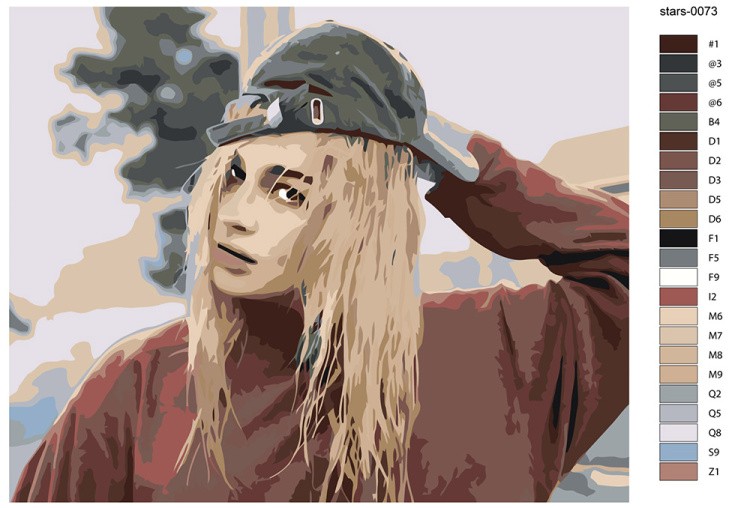 Картина по номерам «Певица Просто Лера: портрет в бейсболке» — картинка 2