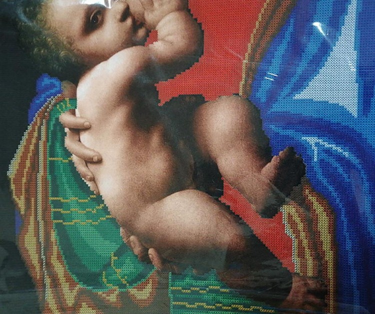 Рисунок на ткани «Мадонна Литта» — картинка 3