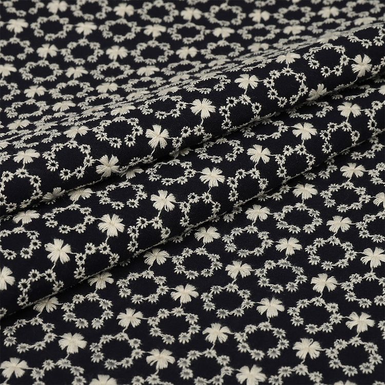 Ткань Шитье, 3 м x 150 см, 100 г/м², цвет: синий, принт, TBY — картинка 5