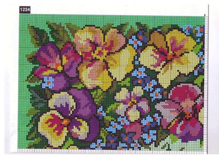 Набор для вышивания «Подушка. Анютки» — картинка 2