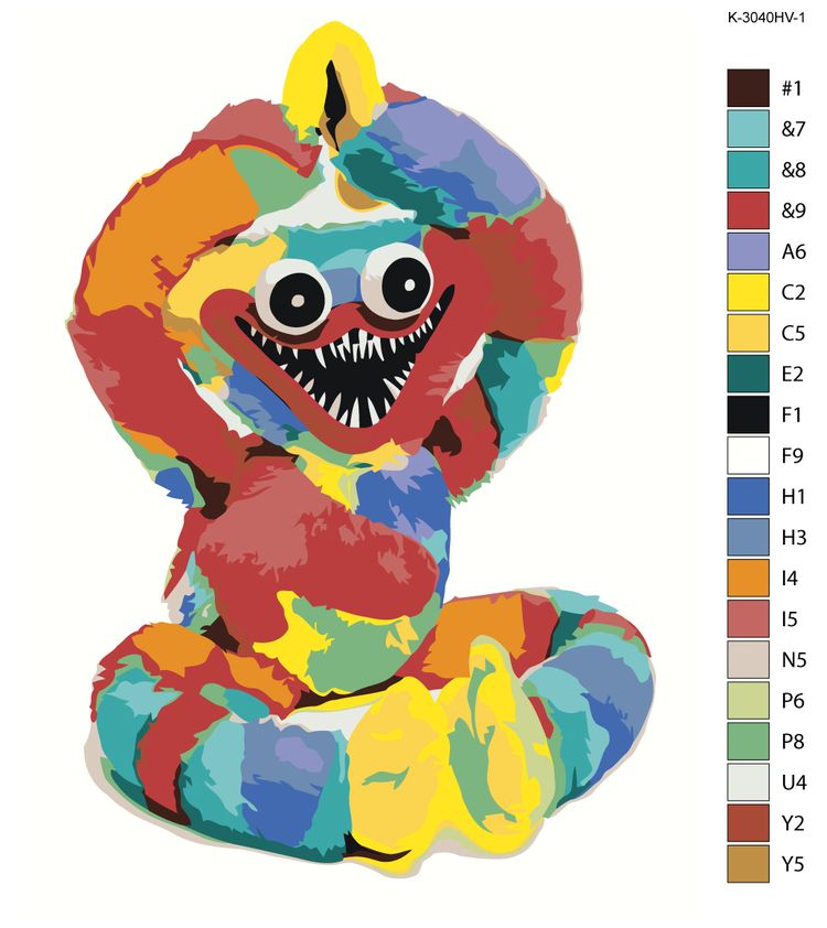 Картина по номерам «Хагги Вагги» — картинка 2