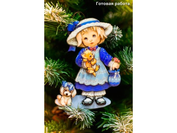 Папертоль «Девочка с собачкой» — картинка 4