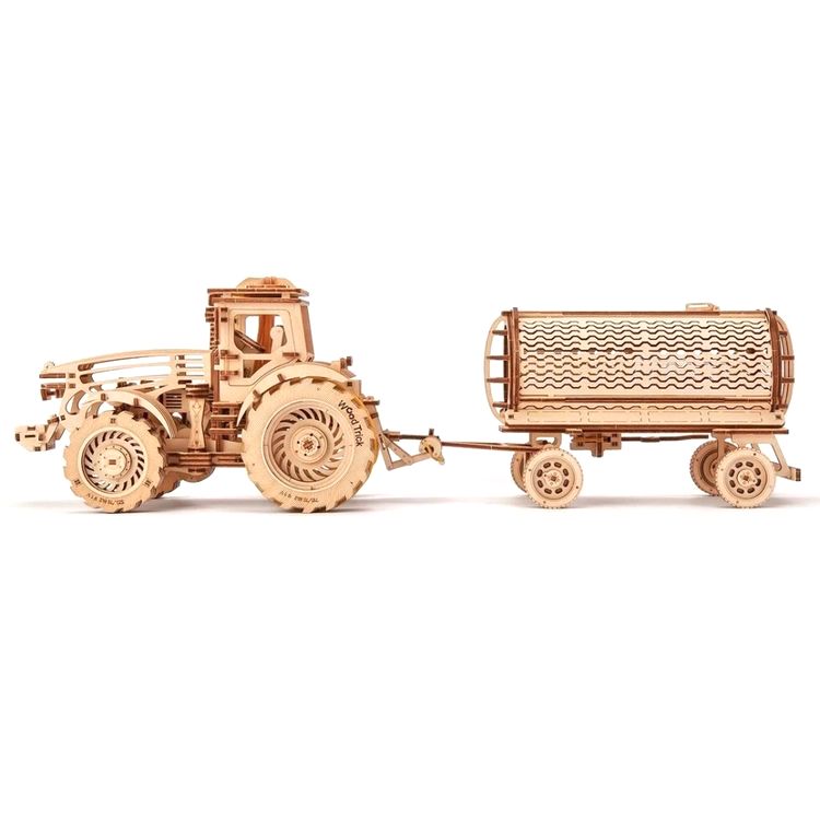 Деревянный конструктор «Трактор c прицепами», Wood Trick — картинка 13