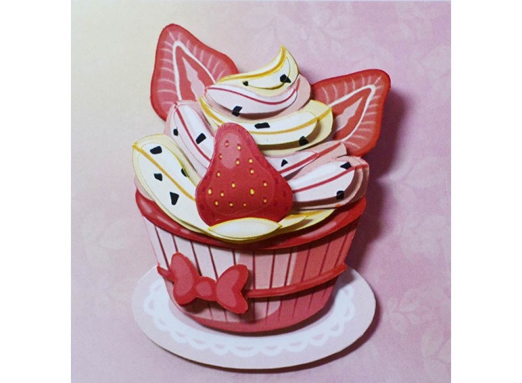 Папертоль «Кекс с клубничкой» — картинка 2