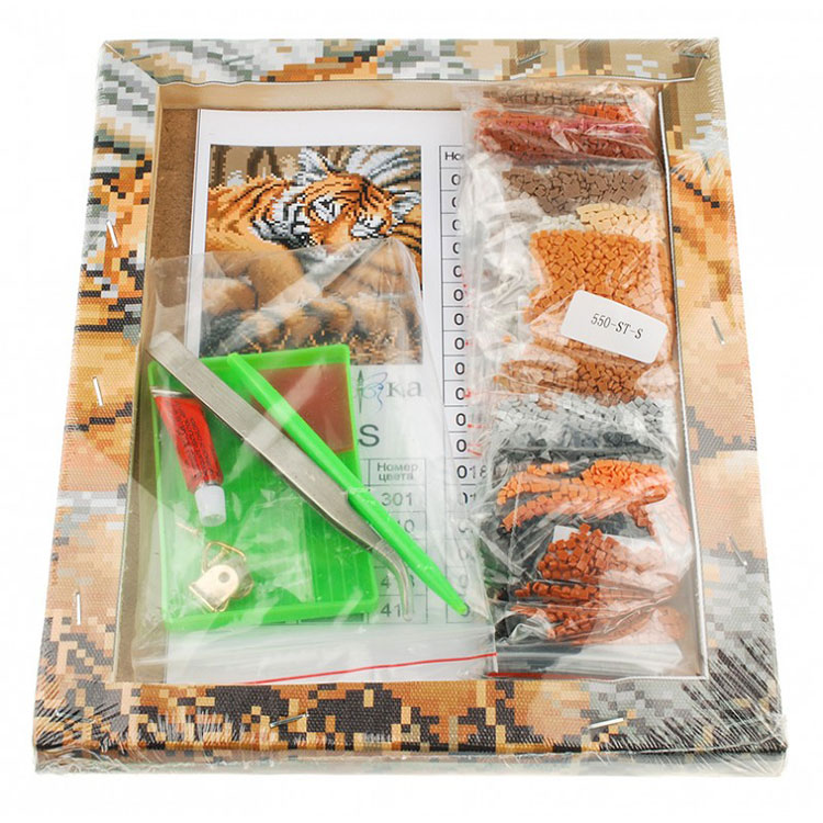 Алмазная вышивка «Тигренок» — картинка 3