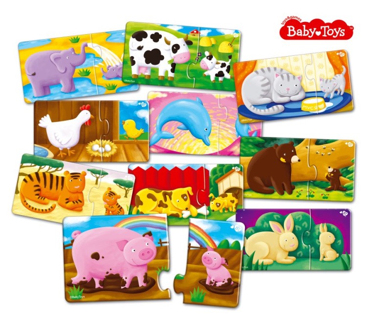 Настольная игра: парные пазлы «Чей малыш?» — картинка 2