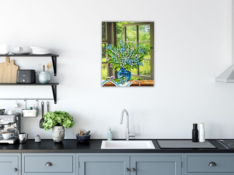 Алмазная вышивка «Ландыши на окне» — картинка 2