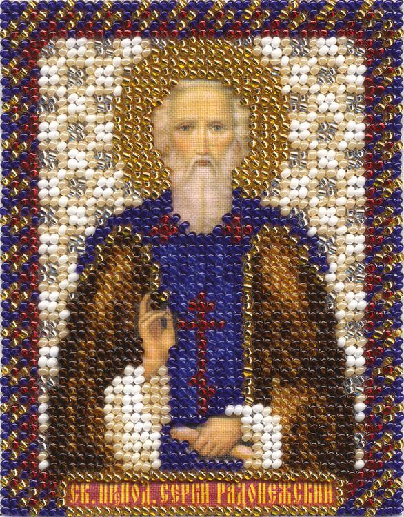 Набор для вышивания «Икона Святого преподобного Сергия Радонежского»