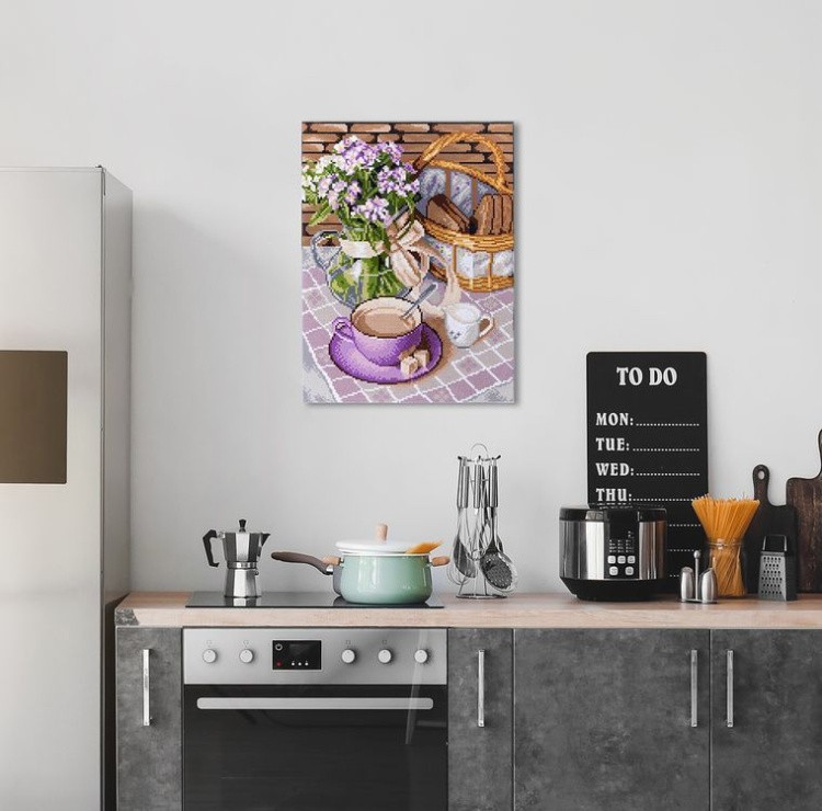 Алмазная вышивка «Ароматное утро» — картинка 3