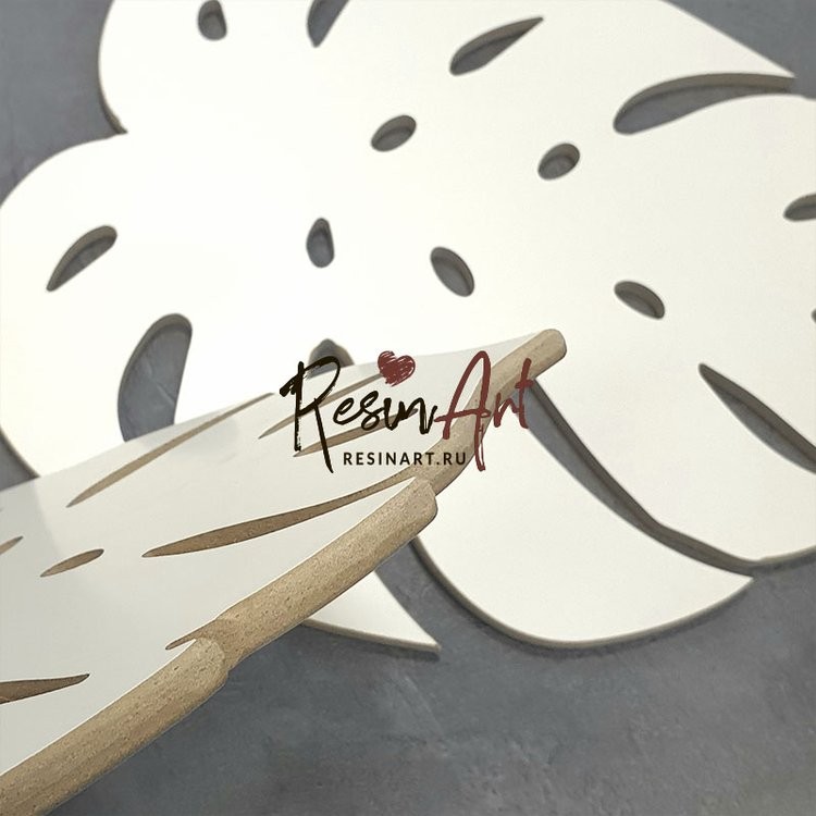 Артборд для смолы/алкогольных чернил Монстера (с ламинацией) большая, ResinArt — картинка 2