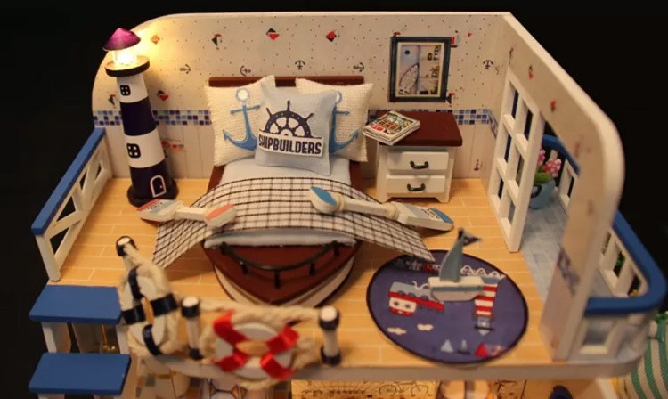 Сборная модель Румбокс. Миниатюрная комната «Домик у моря» — картинка 7