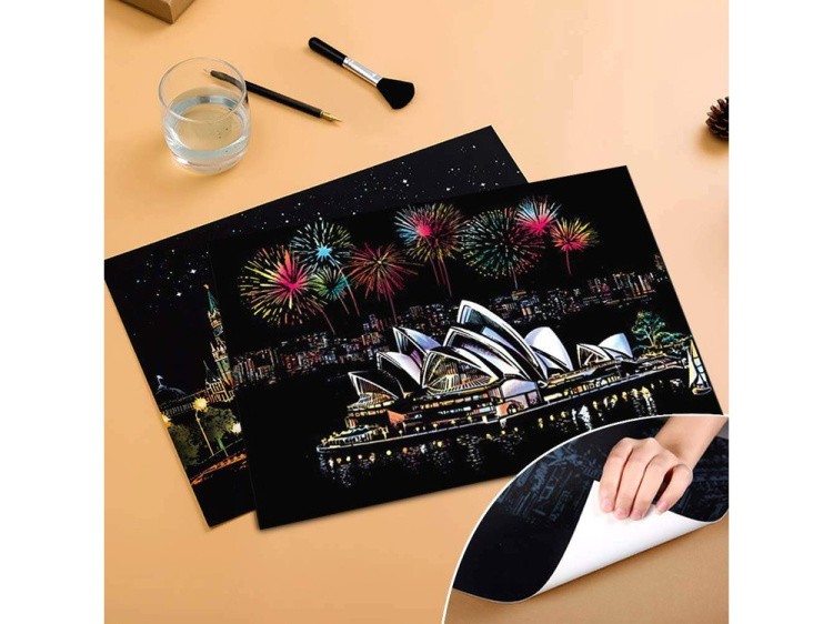 Скретч-картина «Sydney Opera House» (цветная) — картинка 2