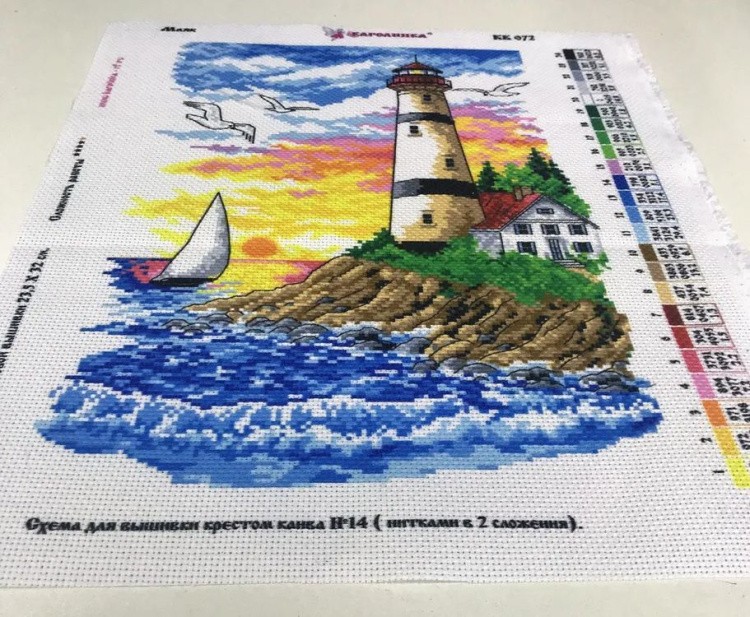 Рисунок на ткани «Маяк» — картинка 3