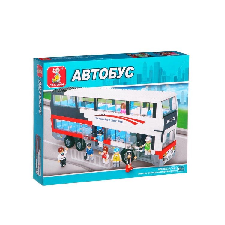 Конструктор «Город. Роскошный двухэтажный автобус», 741 деталь — картинка 2