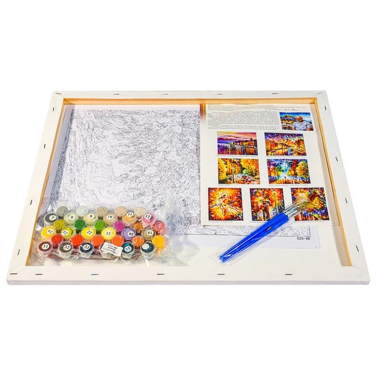 Картина по номерам «Сирень и ромашки» — картинка 3