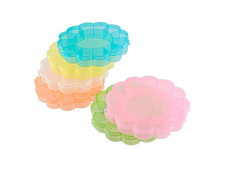 Коробка для швейных принадлежностей Gamma, цвет: голубой прозрачный — картинка 3