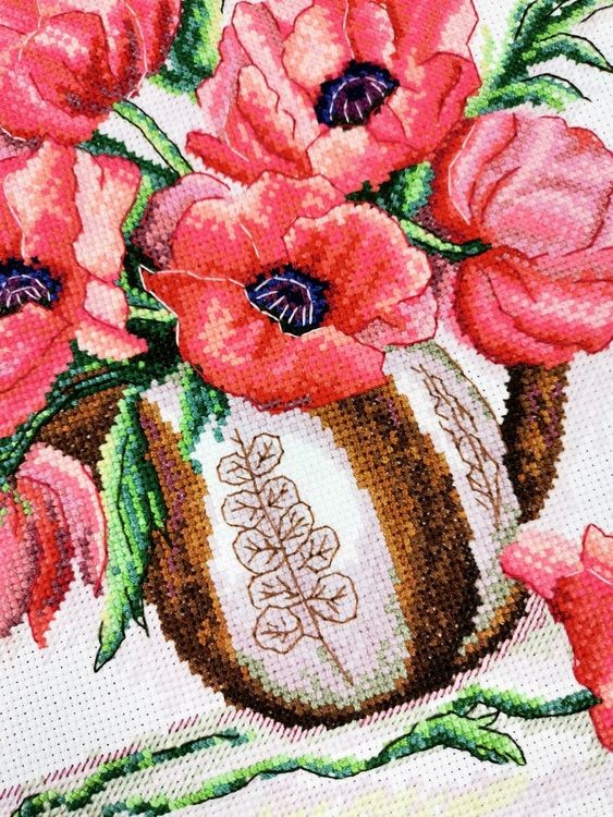 Набор для вышивания «Букет с маками» — картинка 2