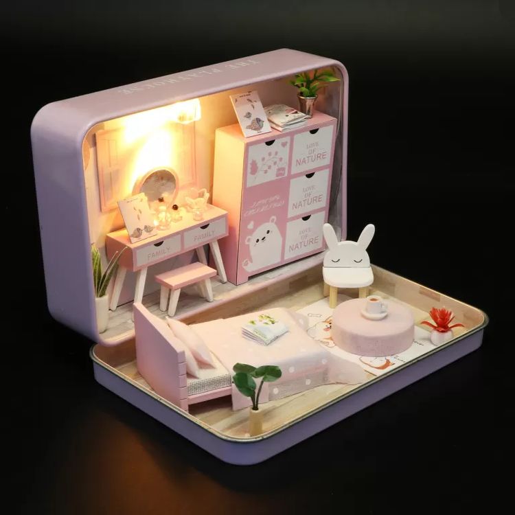 Сборная модель (румбокс) в мини-шкатулке «Розовое настроение» — картинка 2