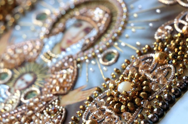 Набор для вышивания хрустальными бусинами «Образ Пресвятой Богородицы Знамение» — картинка 3