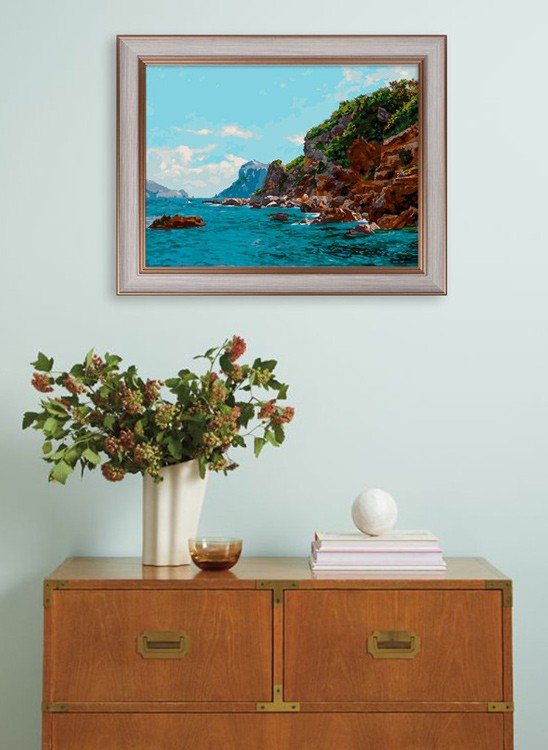 Картина по номерам «Голубое море» — картинка 8