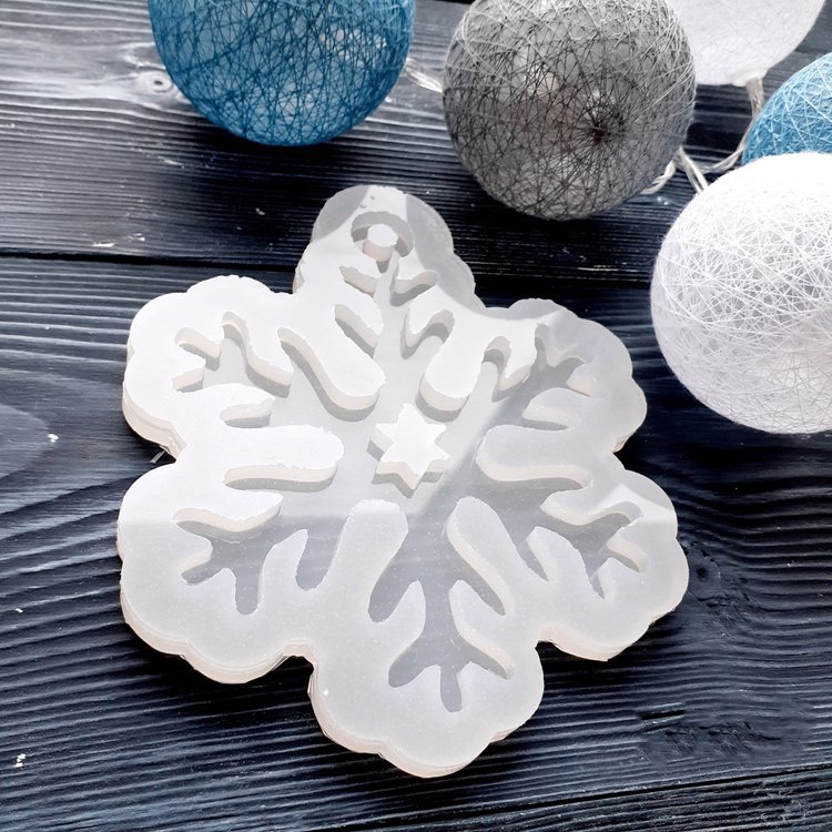 Снежинка, модель №3 - Силиконовый молд MyMold — картинка 3