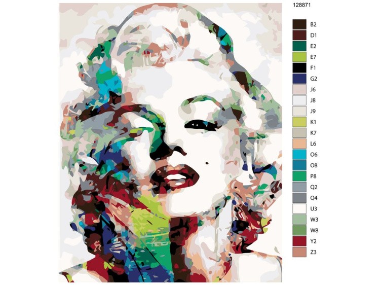 Картина по номерам «Мэрилин Монро» — картинка 2