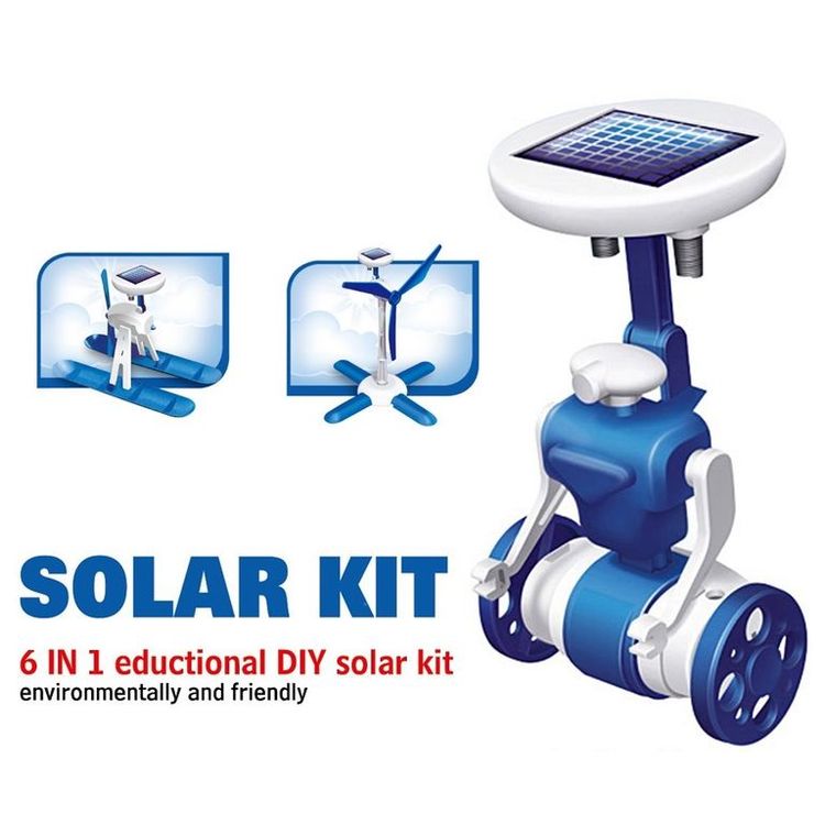 Игрушка-конструктор на солнечных батареях «Инопланетянин Трансформер» — картинка 5