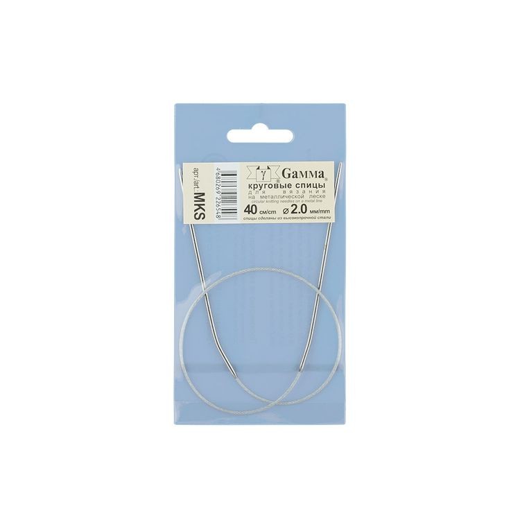 Спицы круговые 40 см, металл, d 2 мм, Gamma — картинка 2