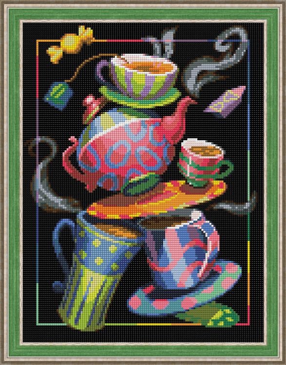 Алмазная вышивка «Чайная фантазия» — картинка 2