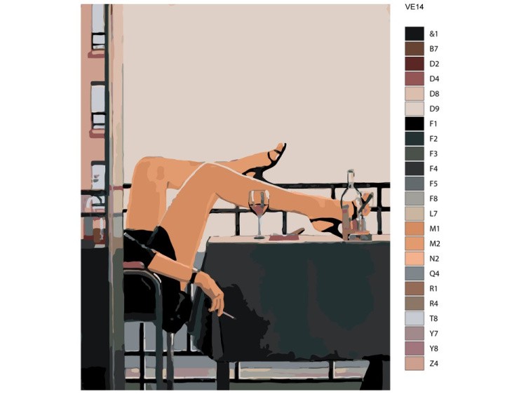 Картина по номерам «Вечер отдыха» — картинка 2