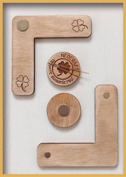 Позиционер для вышивки с магнитом (орех) — картинка 2