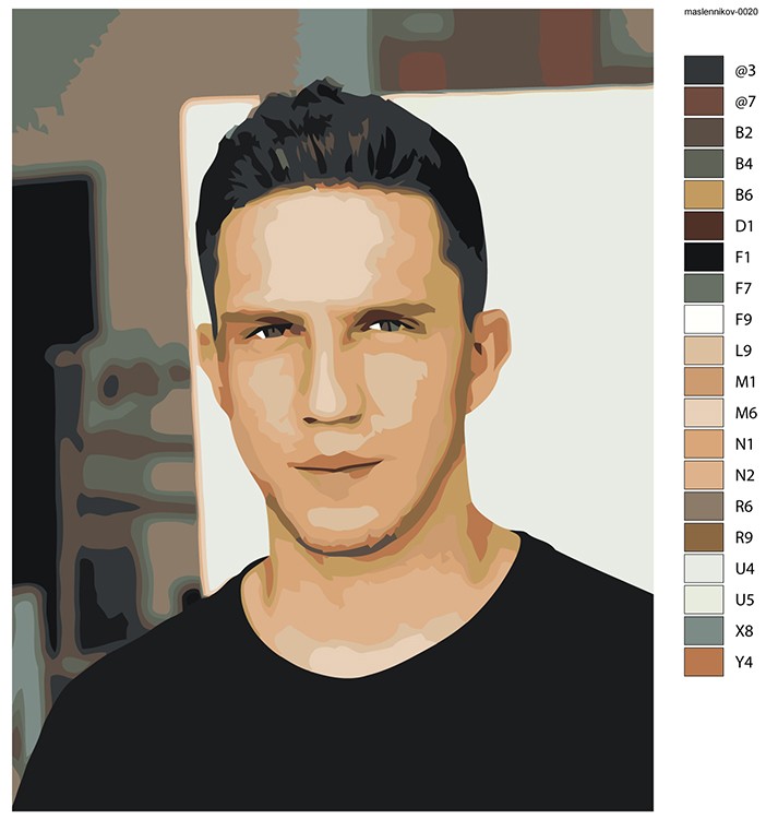 Картина по номерам «Дима Масленников 14» — картинка 2