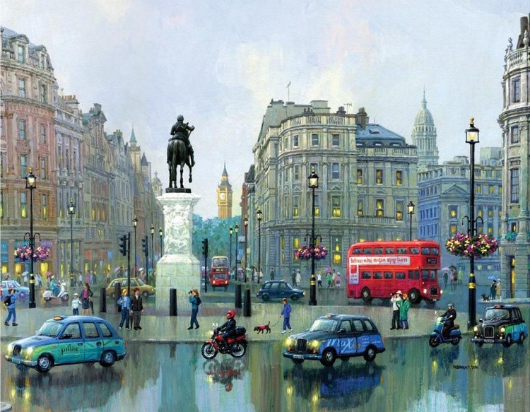 Картина по номерам «Лондонский Чаринг-Кросс»
