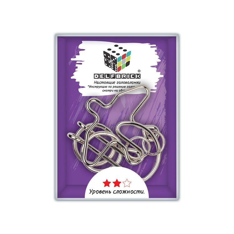 Головоломка металлическая Голубь, 6 элементов — картинка 2