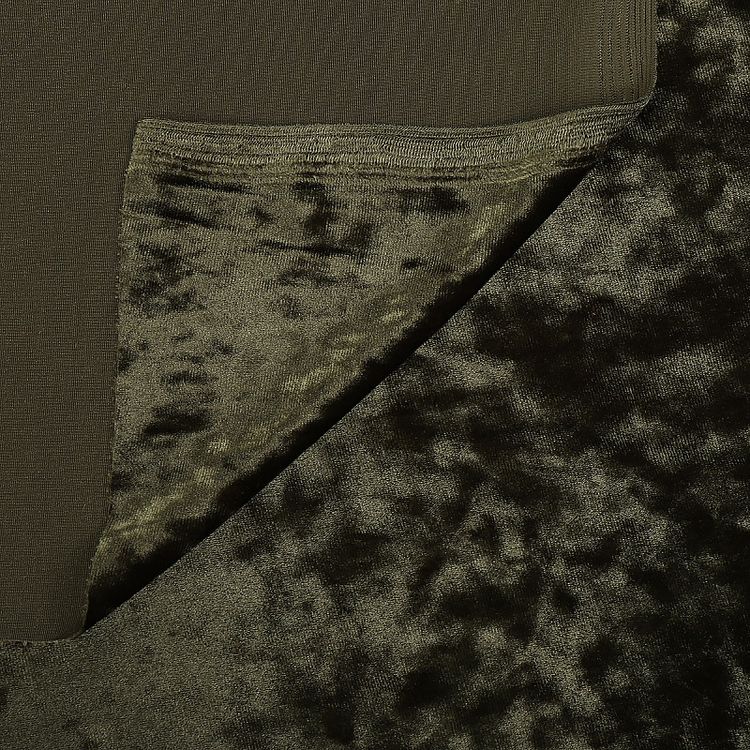 Бархат мраморный 6 м, ширина 150 см, 240 г/м2, цвет: 30 оливковый, TBY — картинка 4