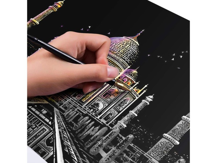 Скретч-картина «Taj Mahal» (цветная) — картинка 2