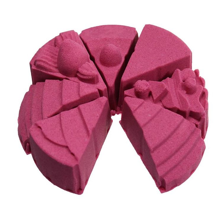 Космический пластичный песок набор «Веселая кондитерская» 1 кг с ароматом клубники — картинка 5