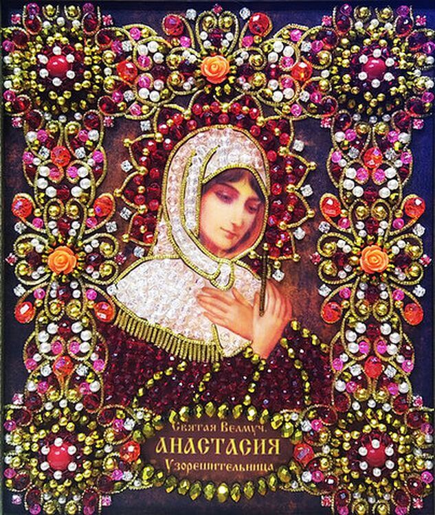 Набор вышивки хрустальными камнями «Святая Анастасия» — картинка 2