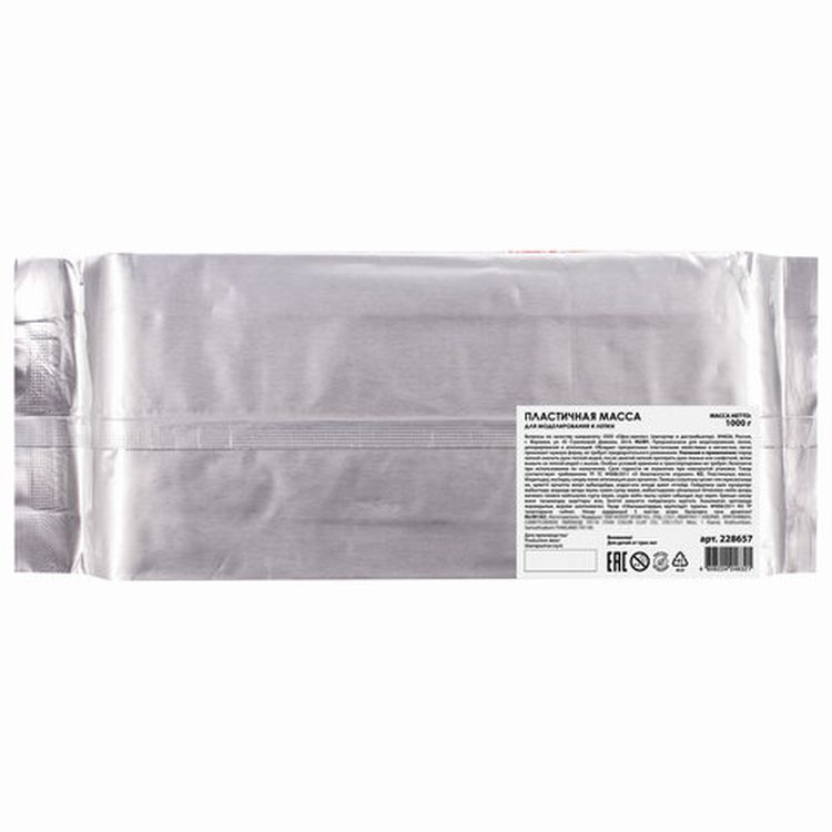 Паста (масса) для моделирования и лепки Остров сокровищ, самозатвердевающая, 1000 г, белая — картинка 4