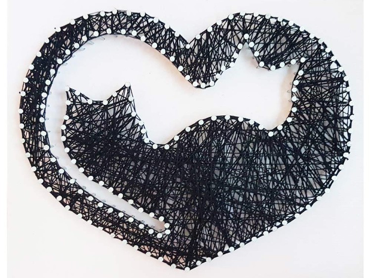 Набор для творчества STRING ART «Влюбленные кошки»