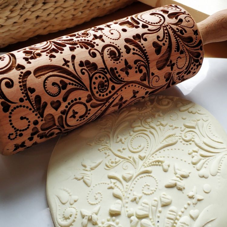 Деревянная скалка «Райский сад», Березка — картинка 2