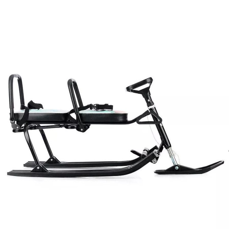 Снегокат детский 503 TWINS BABY со спинкой для двоих Панды — картинка 6