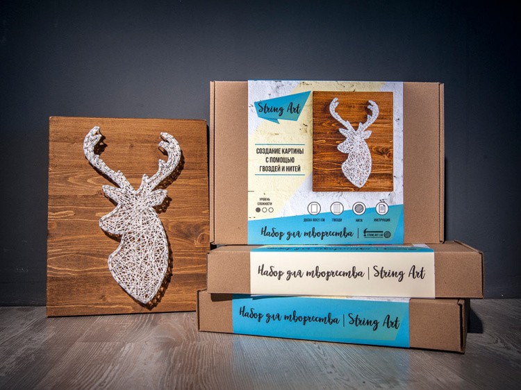 Набор для творчества STRING ART «Олень» — картинка 6