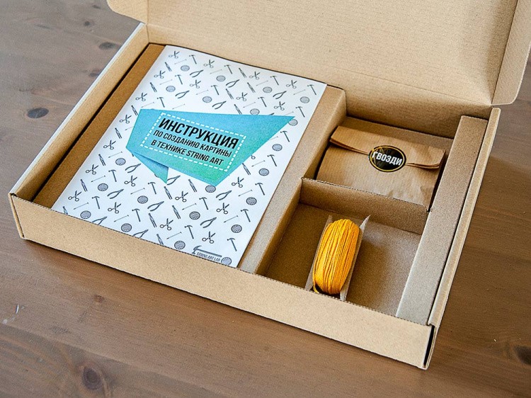 Набор для творчества STRING ART «Слон минимализм» — картинка 5