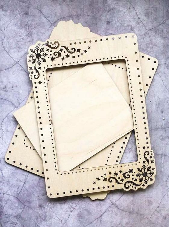 Рамка «Зима», средняя, ажурная, 14x18 см — картинка 2