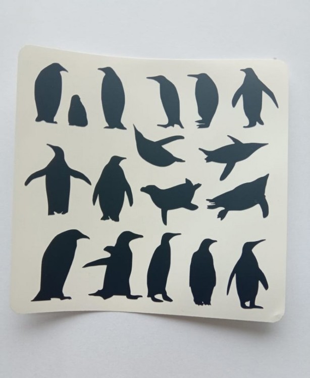 №915 Наклейка (Черные) Sticker, Art Blong — картинка 2